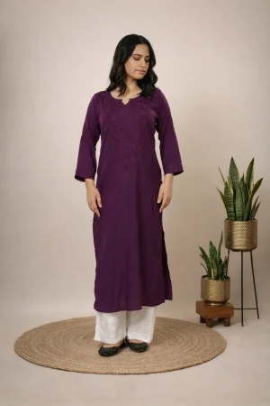 ChatGPT Image Feb 12, 2026, 05_32_16 PM Dark Purple Muslin Kurti