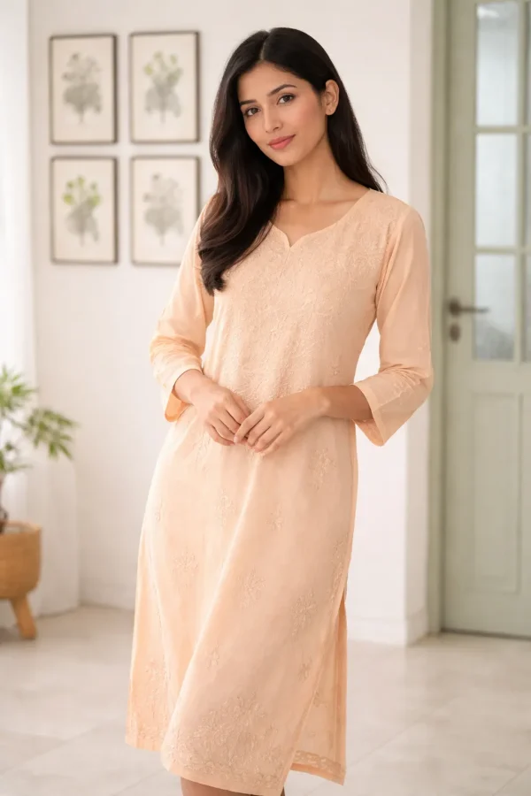 ChatGPT Image Feb 21, 2026, 03_14_13 PM Women’s Cream Embroidered Straight Kurta